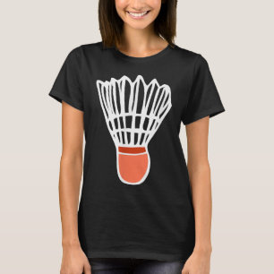 Badminton Player Racket Shuttle Illustration Sport T-Shirt