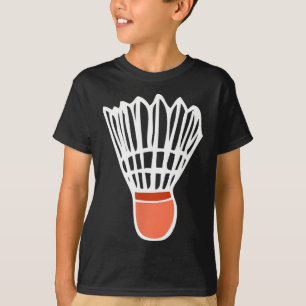 Badminton Player Racket Shuttle Illustration Sport T-Shirt