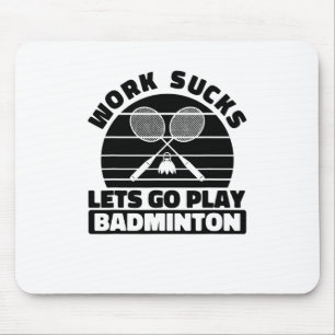 Badminton Player Racket - Team Court Racquet Shutt Mouse Mat