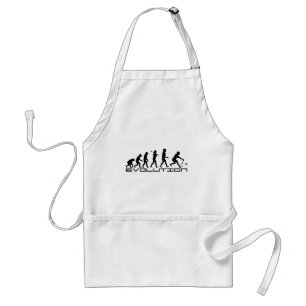 Badminton Player Racquet Sport Evolution Art Standard Apron