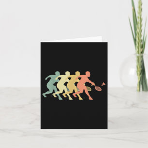 Badminton Player - Retro Badminton Gift Idea  Card