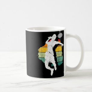 Badminton Player Retro Badminton Team Shuttle Play Coffee Mug