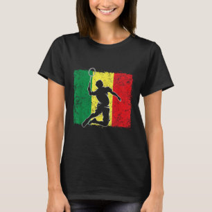Badminton Player Senegalese Flag Senegal T-Shirt
