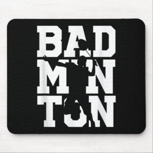 Badminton Player Shot Racket Shuttle Game Athlete  Mouse Mat
