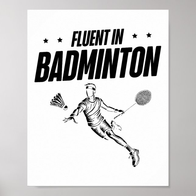 Badminton Player Shuttle 2  Poster (Front)
