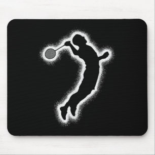 Badminton Player Shuttle Boys Badminton Men Mouse Mat