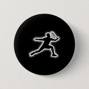 Badminton Player Shuttle Boys Kids Badminton Men 6 Cm Round Badge