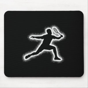 Badminton Player Shuttle Boys Kids Badminton Men  Mouse Mat