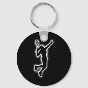 Badminton Player Shuttle Girls Kids Badminton Wome Key Ring