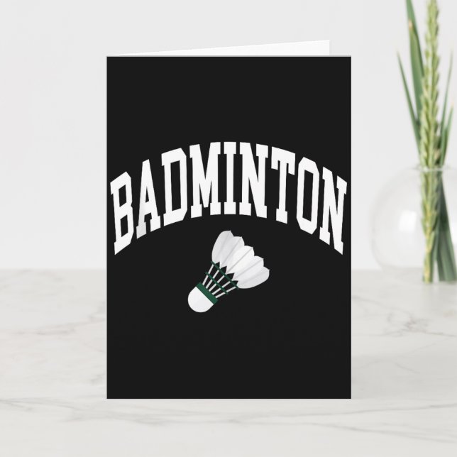 Badminton Player Shuttle Graphic Tank Top  Card (Front)