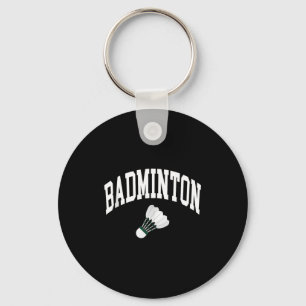 Badminton Player Shuttle Graphic Tank Top  Key Ring