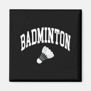 Badminton Player Shuttle Graphic Tank Top  Magnet