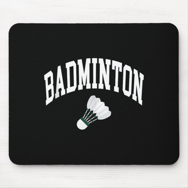 Badminton Player Shuttle Graphic Tank Top  Mouse Mat (Front)