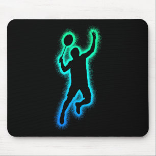 Badminton Player Shuttle Men Boys Badminton Mouse Mat