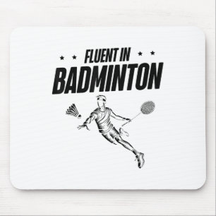 Badminton Player Shuttle Mouse Mat