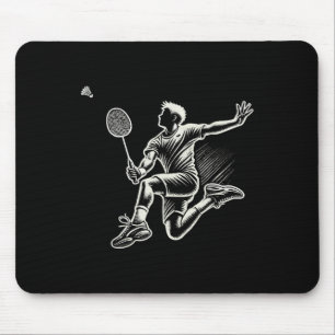 Badminton Player Shuttle Mouse Mat