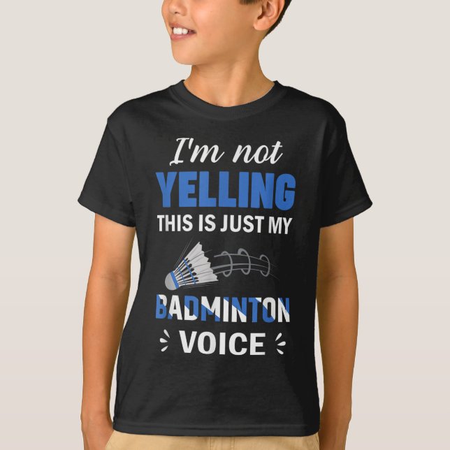 Badminton Player Shuttle My Badminton Voice  T-Shirt (Front)