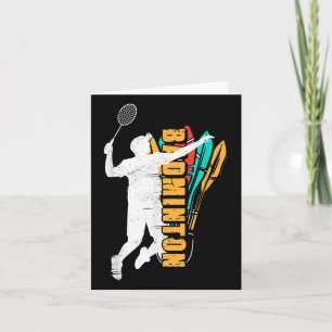 Badminton Player _ Shuttle Racket _ Badminton  Card