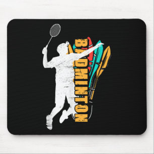 Badminton Player _ Shuttle Racket _ Badminton Mouse Mat