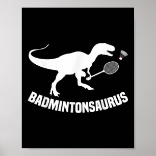 Badminton Player Shuttle Team Coach Badminton Play Poster