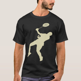 Badminton Player Shuttlecock Time Smash Rackets T-Shirt