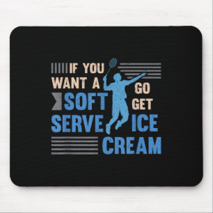 Badminton Player Soft Serve Badminton  Mouse Mat