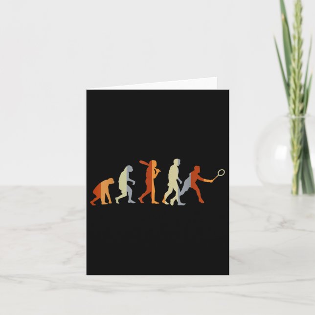 Badminton Player Sport Gift Evolution Badminton  Card (Front)