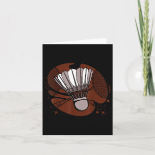 Badminton Player Sportsman Athlete Game Shuttle Lo Card