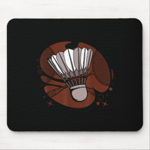 Badminton Player Sportsman Athlete Game Shuttle Lo Mouse Mat