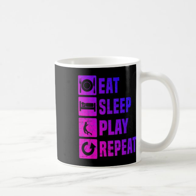 Badminton Player Squash Mens Badminton Shuttle  Coffee Mug (Right)