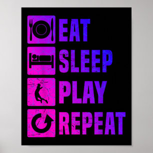 Badminton Player Squash Mens Badminton Shuttle  Poster