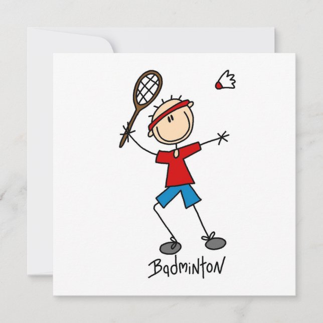 Badminton Player T-shirts and Gifts (Front)