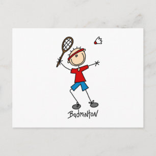 Badminton Player T-shirts and Gifts Postcard