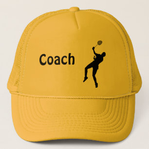 Badminton player trucker hat