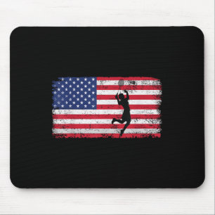 Badminton Player Usa Flag For Men Women Coach, Bad Mouse Mat