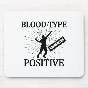 Badminton Positive Shuttle Court Game Sport Badmin Mouse Mat
