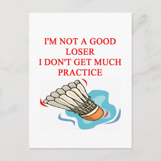 BADMINTON POSTCARD (Front)