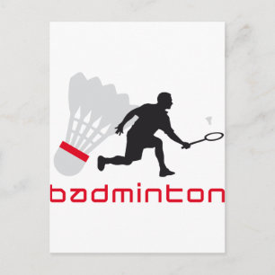 badminton postcard