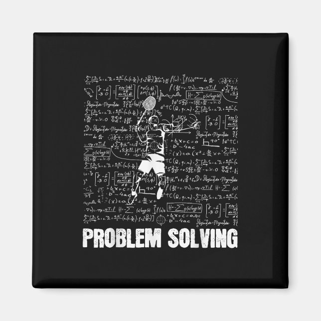 Badminton Problem Solving Players Sports Solution  Magnet (Front)