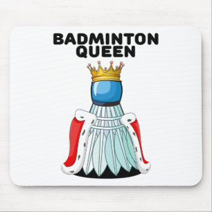 Badminton Queen Girls Badminton Shirt Womens Badmi Mouse Mat