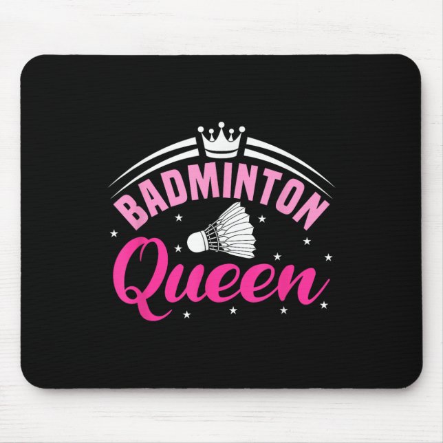 Badminton Queen  Mouse Mat (Front)