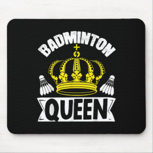 Badminton Queen Whats Your Superpower Sport Shuttl Mouse Mat