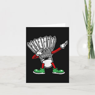 Badminton Racket Dabbing Shuttle Player Badminton Card