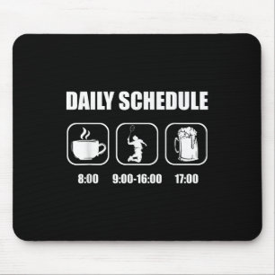 Badminton Racket - Daily Schedule Funny Badminton Mouse Mat
