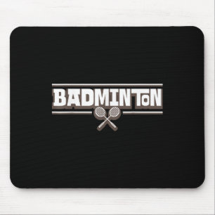 Badminton Racket - Funny Badminton Player Mouse Mat