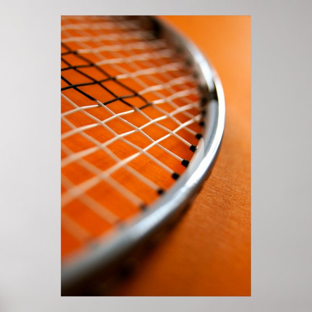 Badminton Racket Poster (Front)