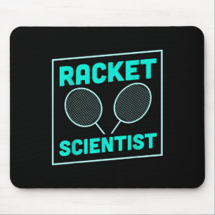Badminton Racket Scientist Shuttle Mouse Mat