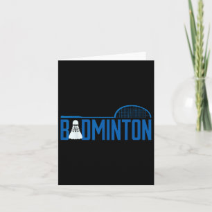 Badminton Racket Shuttle Sports Design Card
