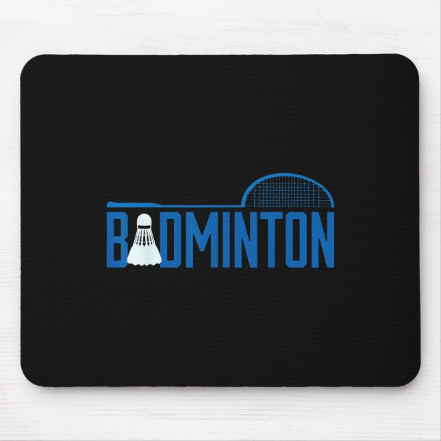Badminton Racket Shuttle Sports Design  Mouse Mat (Front)