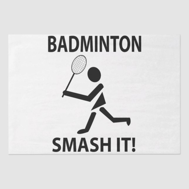 Badminton Racket Smash It Sports Badminton Tissue Paper (Front)